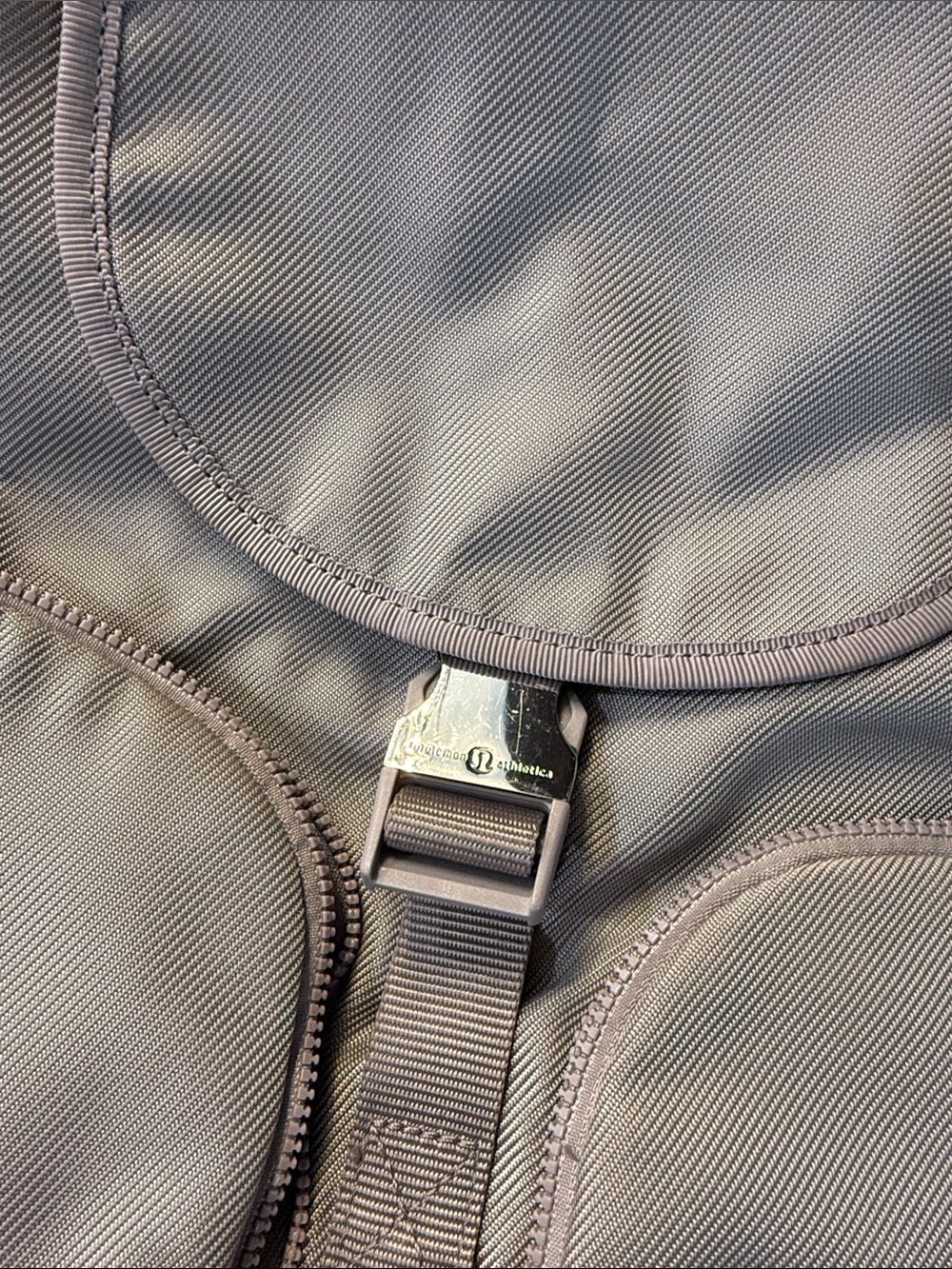 lululemon athletica Grey Backpack with Metal Buckle